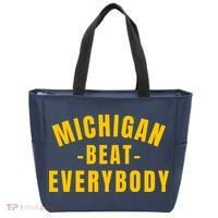 Michigan Beat Everybody Funny Tote Bag thumb 0