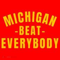 Michigan Beat Everybody Funny Santa Hat thumb 1