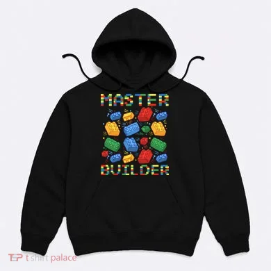Master Builder Funny Building Blocks For Boys Hoodie