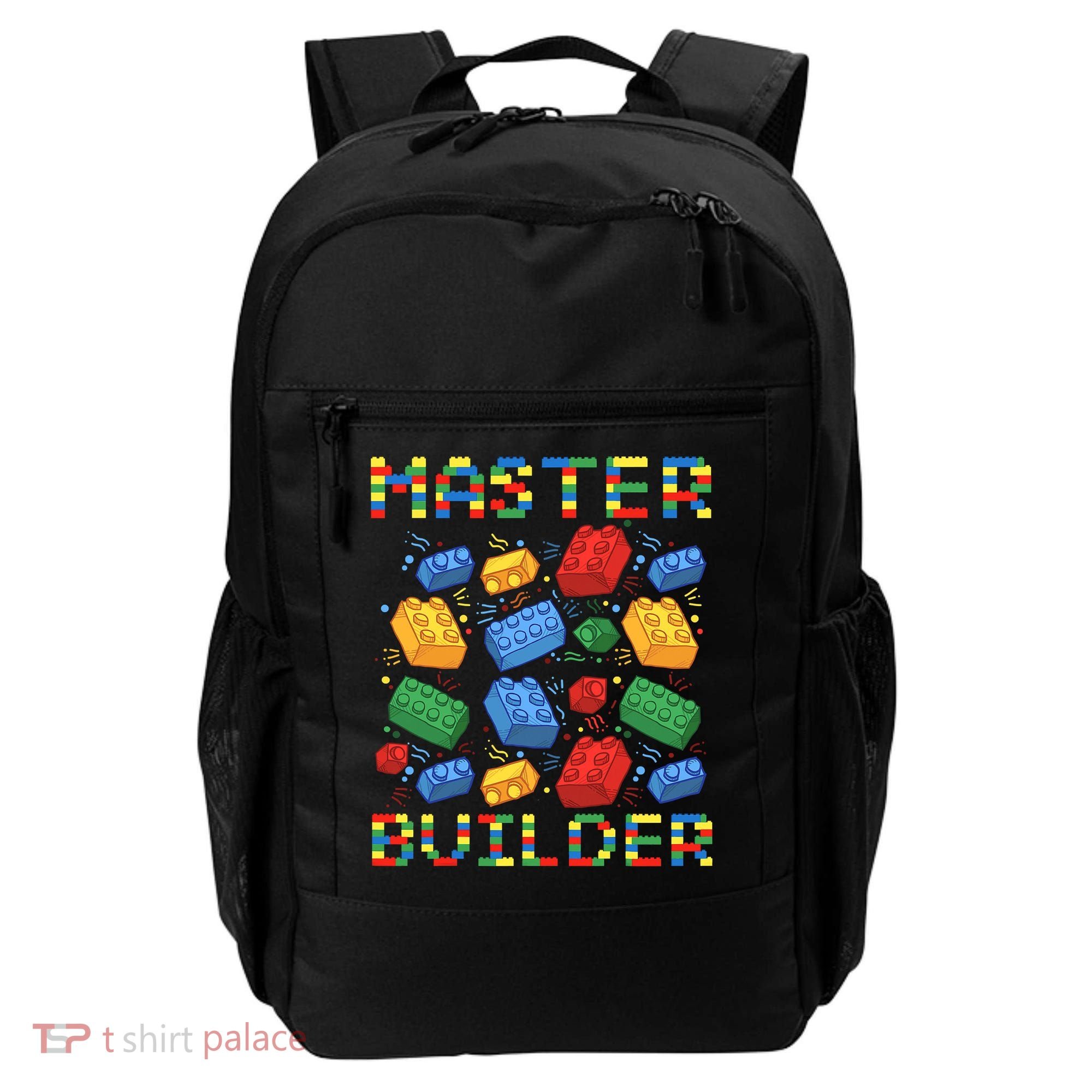 Master Builder Funny Building Blocks For Boys Backpack