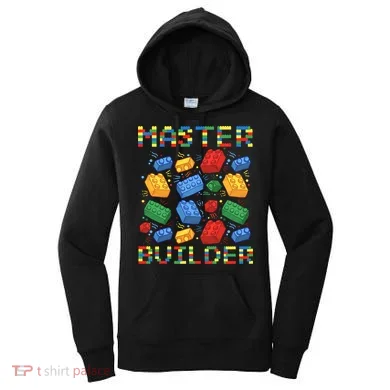 Master Builder Funny Building Blocks For Boys Women's Hoodie