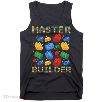 Master Builder Funny Building Blocks For Boys Tank Top
