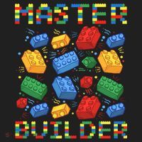 Master Builder Funny Building Blocks For Boys Golf Towel thumb 3