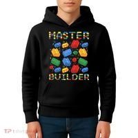 Master Builder Funny Building Blocks For Boys Kids Hoodie thumb 4