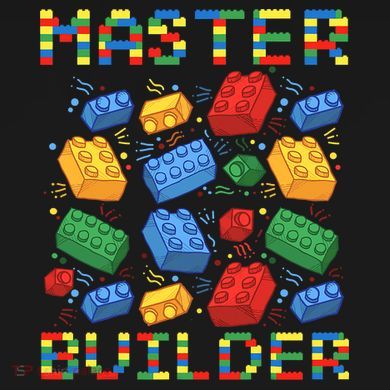 Master Builder Funny Building Blocks For Boys Wool Snapback Cap