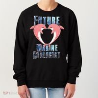 Marine Biology Future Biologist Science Dolphin Heart Women's Sweatshirt thumb 0