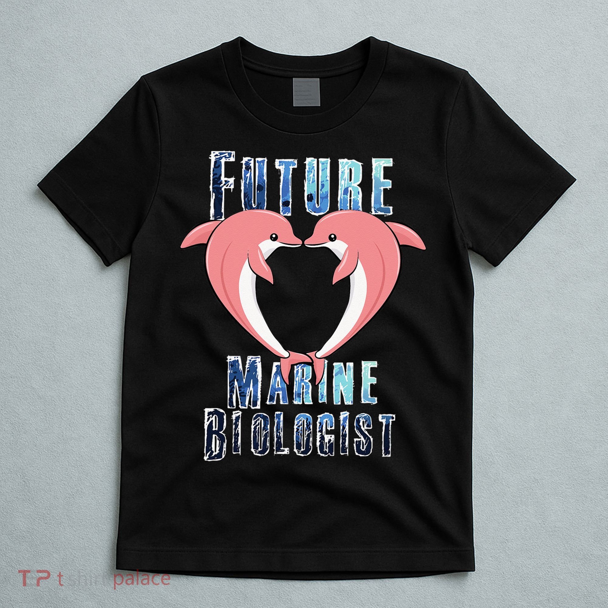 Marine Biology Future Biologist Science Dolphin Heart T-Shirt