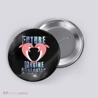 Marine Biology Future Biologist Science Dolphin Heart Button thumb 0