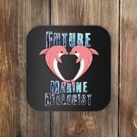 Marine Biology Future Biologist Science Dolphin Heart Coaster thumb 0