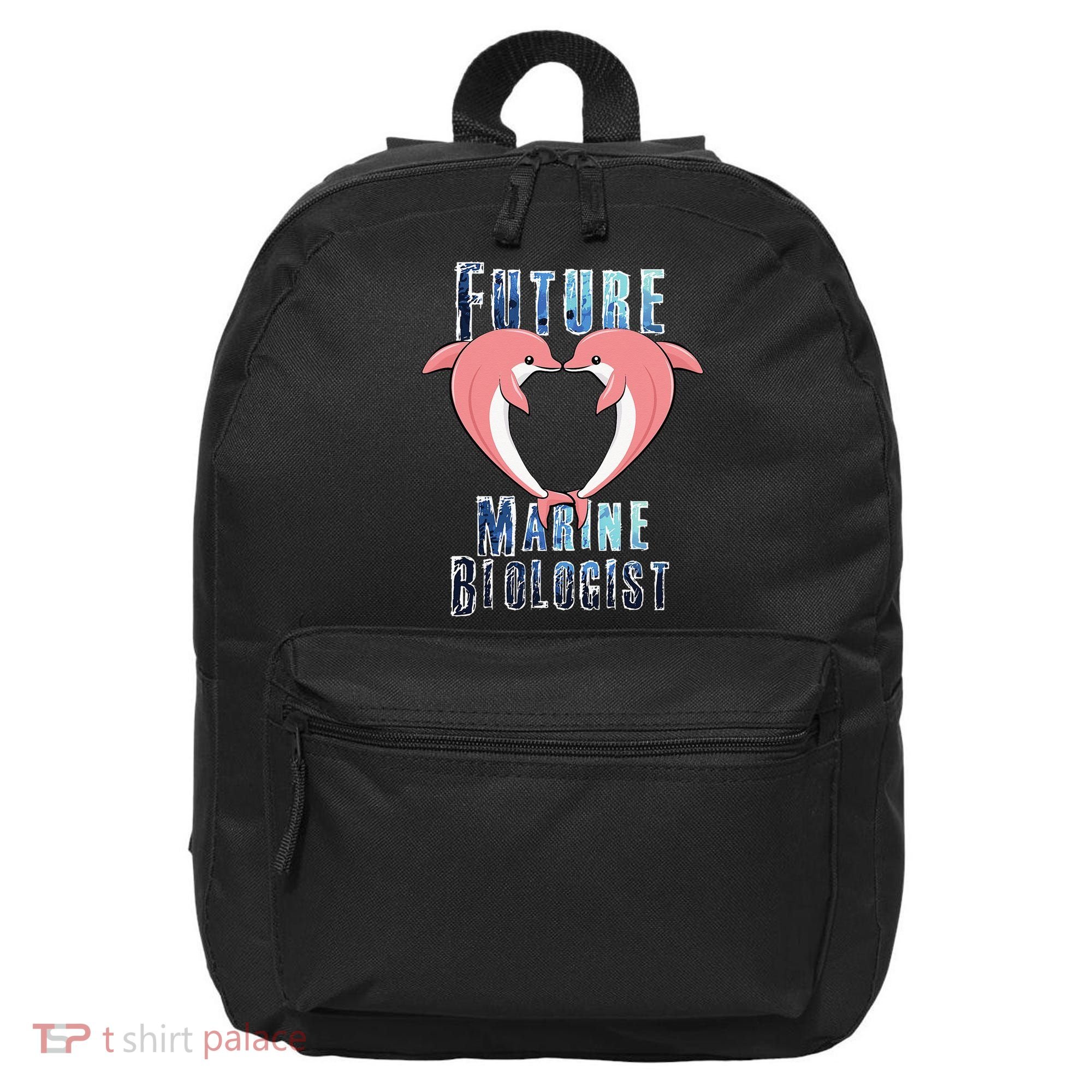 Marine Biology Future Biologist Science Dolphin Heart 16 in Basic Backpack