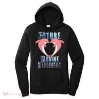 Marine Biology Future Biologist Science Dolphin Heart Women's Hoodie thumb 0