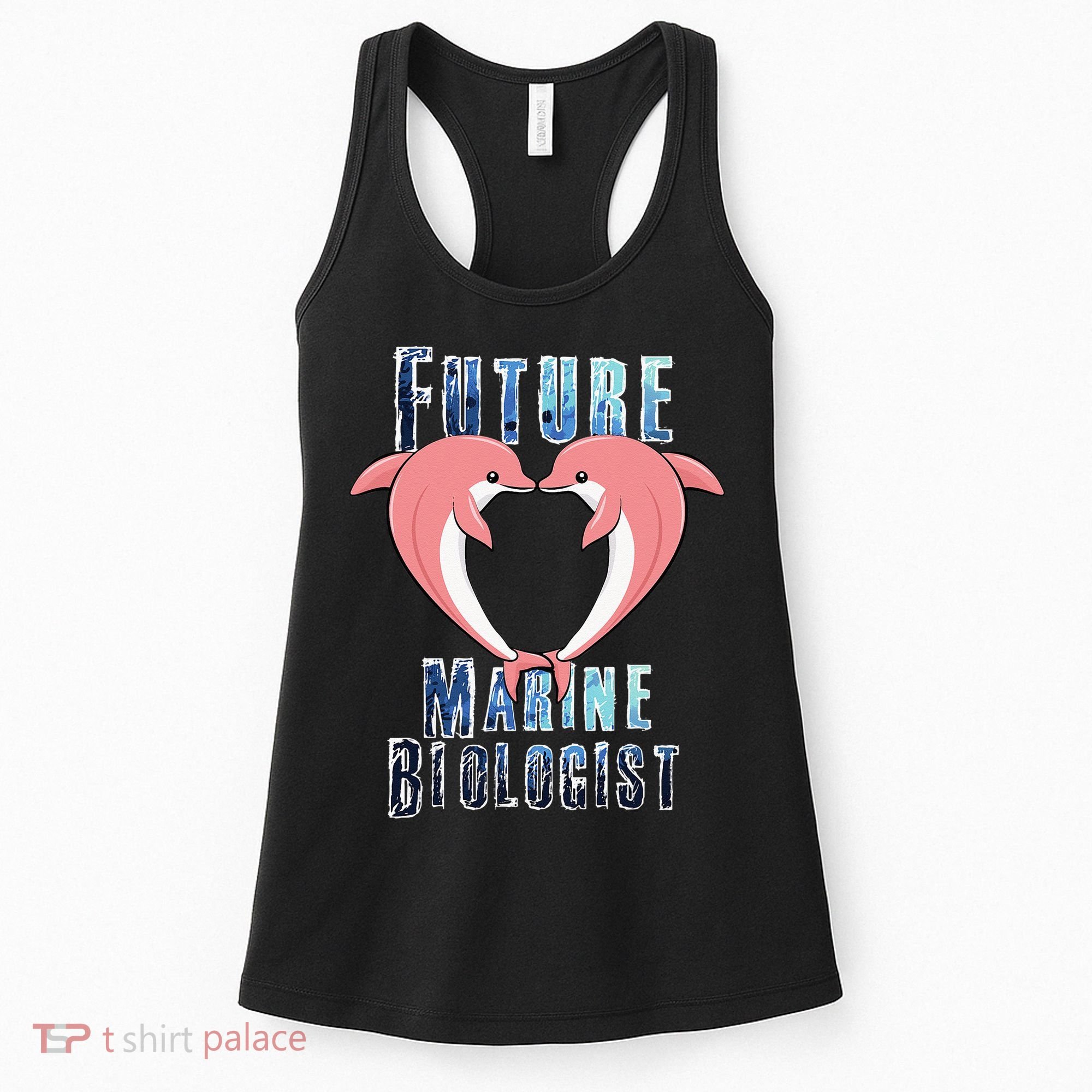 Marine Biology Future Biologist Science Dolphin Heart Women's Tank Top