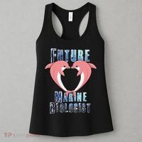 Marine Biology Future Biologist Science Dolphin Heart Women's Tank Top thumb 3