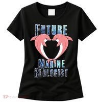 Marine Biology Future Biologist Science Dolphin Heart Women's T-Shirt thumb 0