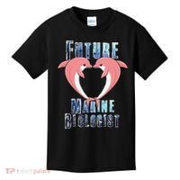 Marine Biology Future Biologist Science Dolphin Heart Kids T-Shirt thumb 0