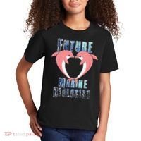Marine Biology Future Biologist Science Dolphin Heart Kids T-Shirt thumb 2