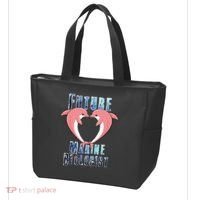 Marine Biology Future Biologist Science Dolphin Heart Tote Bag thumb 3