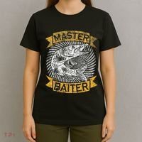 Master Baiter Funny Pike Fishing Gift Ice Fishing Musky T-Shirt thumb 4
