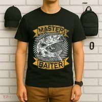 Master Baiter Funny Pike Fishing Gift Ice Fishing Musky T-Shirt thumb 6