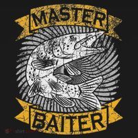 Master Baiter Funny Pike Fishing Gift Ice Fishing Musky T-Shirt thumb 7