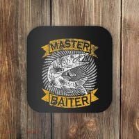 Master Baiter Funny Pike Fishing Gift Ice Fishing Musky Coaster thumb 0