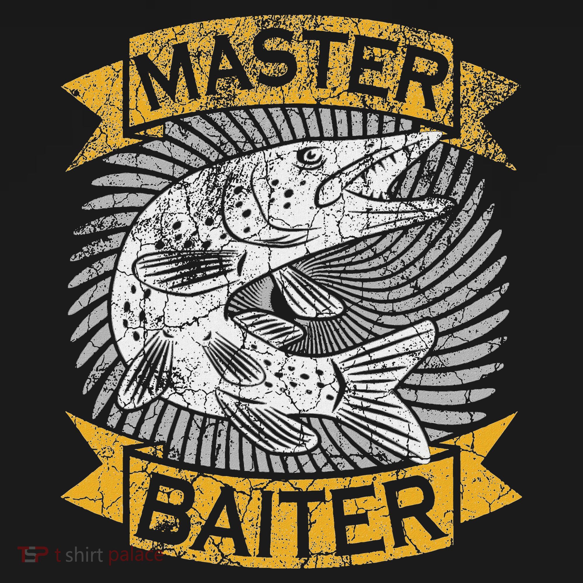 Master Baiter Funny Pike Fishing Gift Ice Fishing Musky Coaster