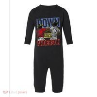 Meme Baseball Funny Down Goes Anderson Infant Fleece One Piece thumb 0