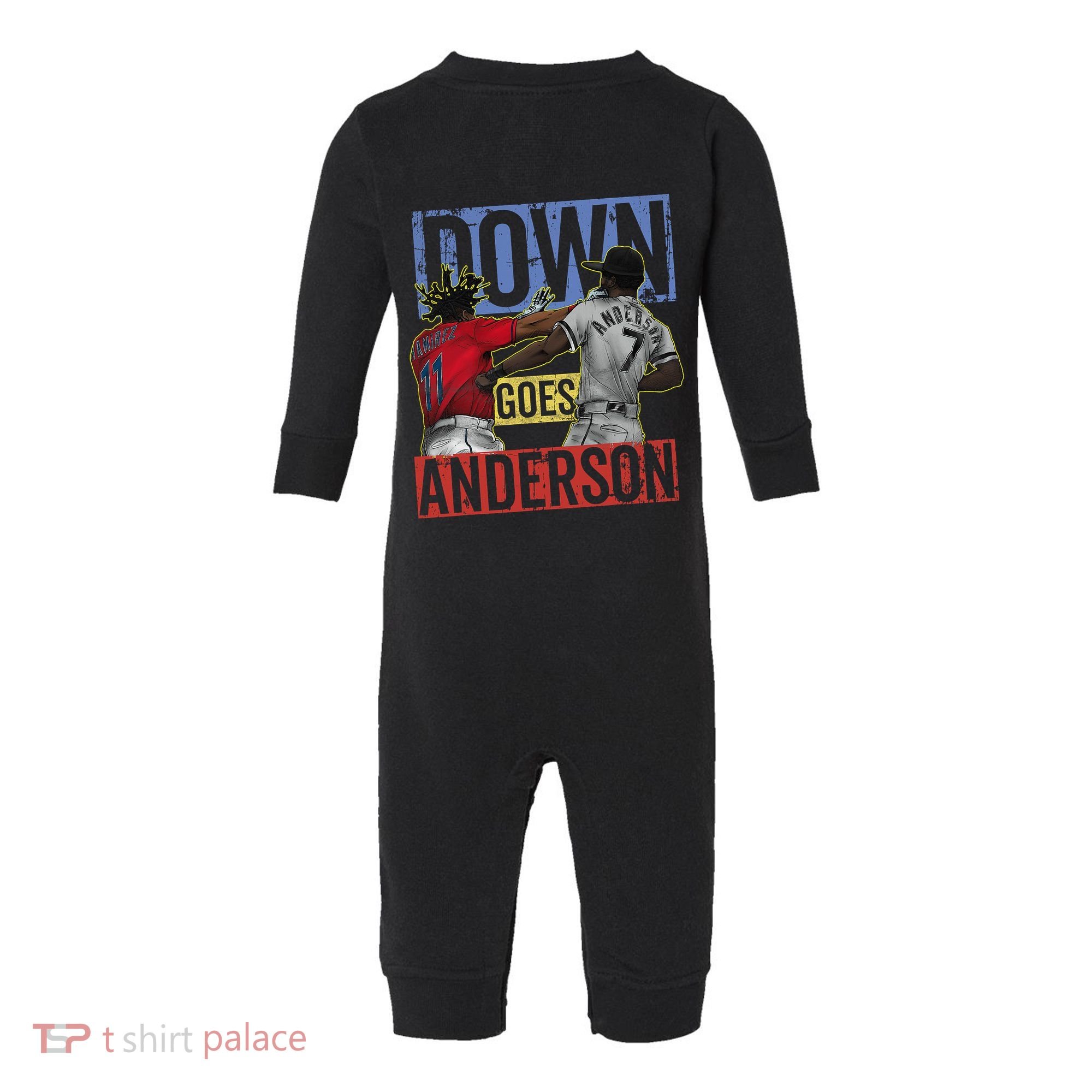 Meme Baseball Funny Down Goes Anderson Infant Fleece One Piece