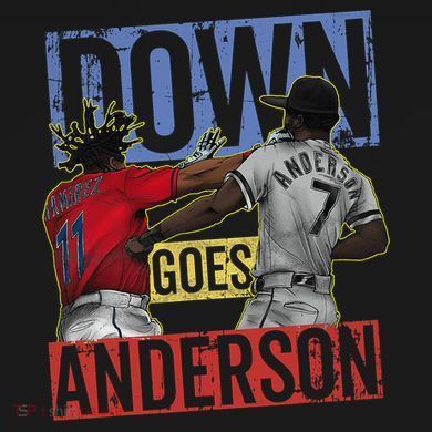 Meme Baseball Funny Down Goes Anderson Infant Fleece One Piece