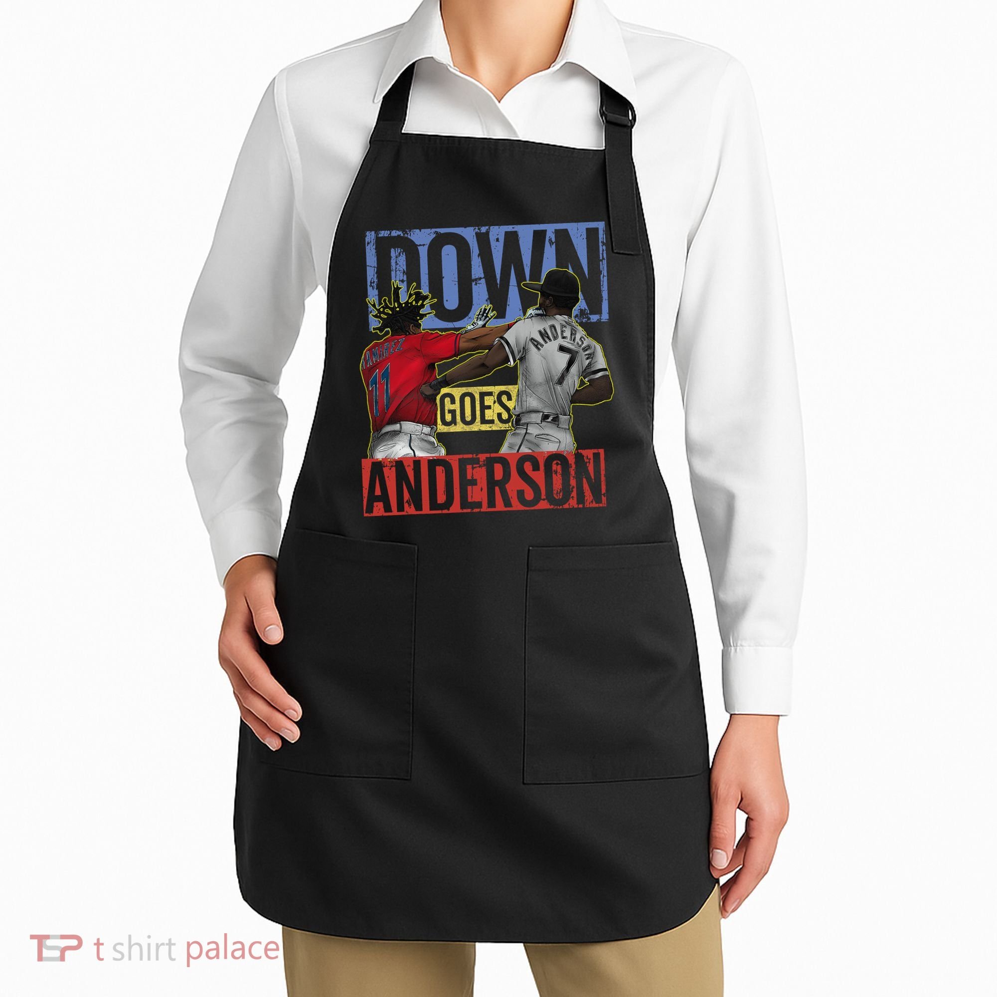 Meme Baseball Funny Down Goes Anderson Apron