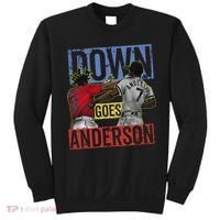 Meme Baseball Funny Down Goes Anderson Sweatshirt thumb 0