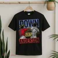 Meme Baseball Funny Down Goes Anderson T-Shirt thumb 2