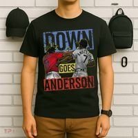 Meme Baseball Funny Down Goes Anderson T-Shirt thumb 6