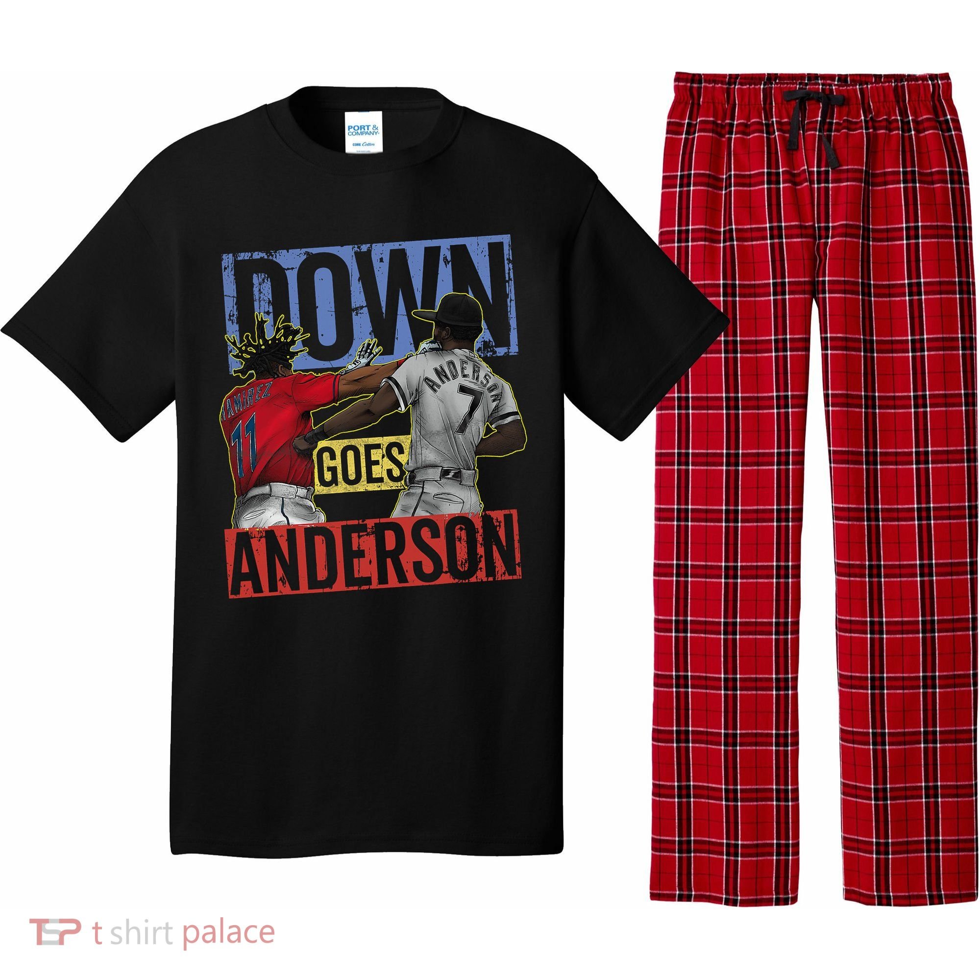 Meme Baseball Funny Down Goes Anderson Pajama Set