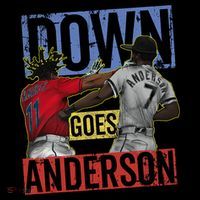 Meme Baseball Funny Down Goes Anderson Ornament thumb 1