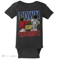 Meme Baseball Funny Down Goes Anderson Baby Bodysuit thumb 0