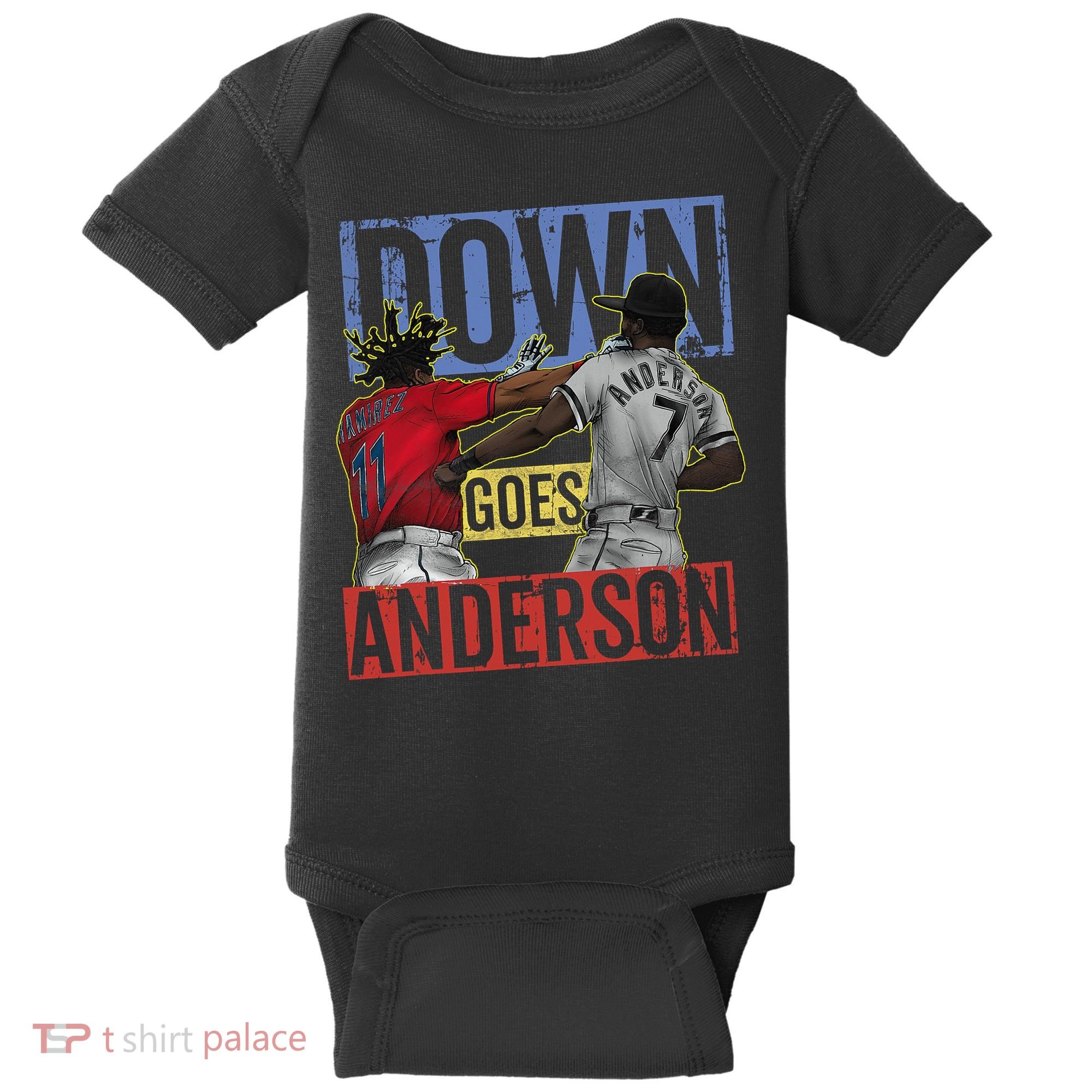 Meme Baseball Funny Down Goes Anderson Baby Bodysuit