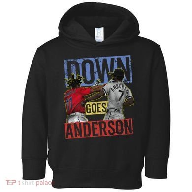 Meme Baseball Funny Down Goes Anderson Toddler Hoodie