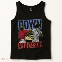 Meme Baseball Funny Down Goes Anderson Tank Top thumb 2