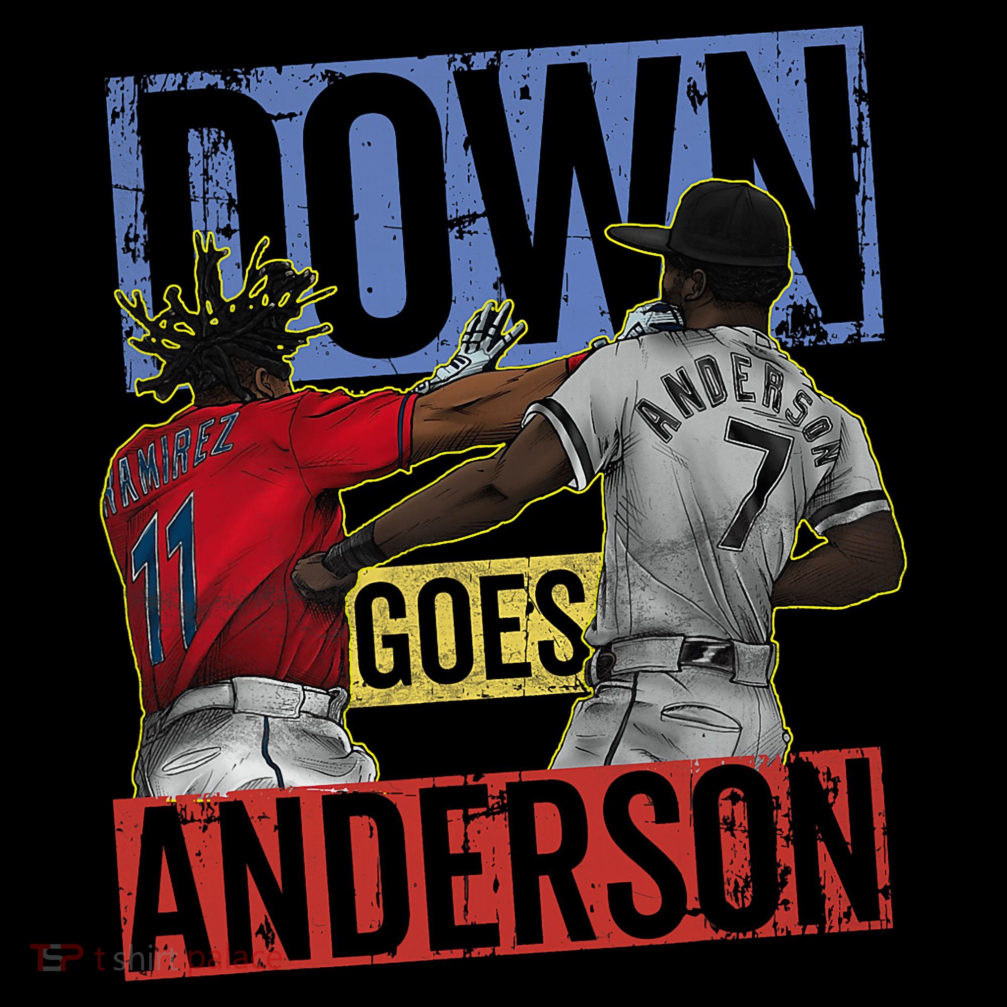 Meme Baseball Funny Down Goes Anderson Women's Long Sleeve Shirt