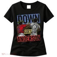 Meme Baseball Funny Down Goes Anderson Women's T-Shirt thumb 0