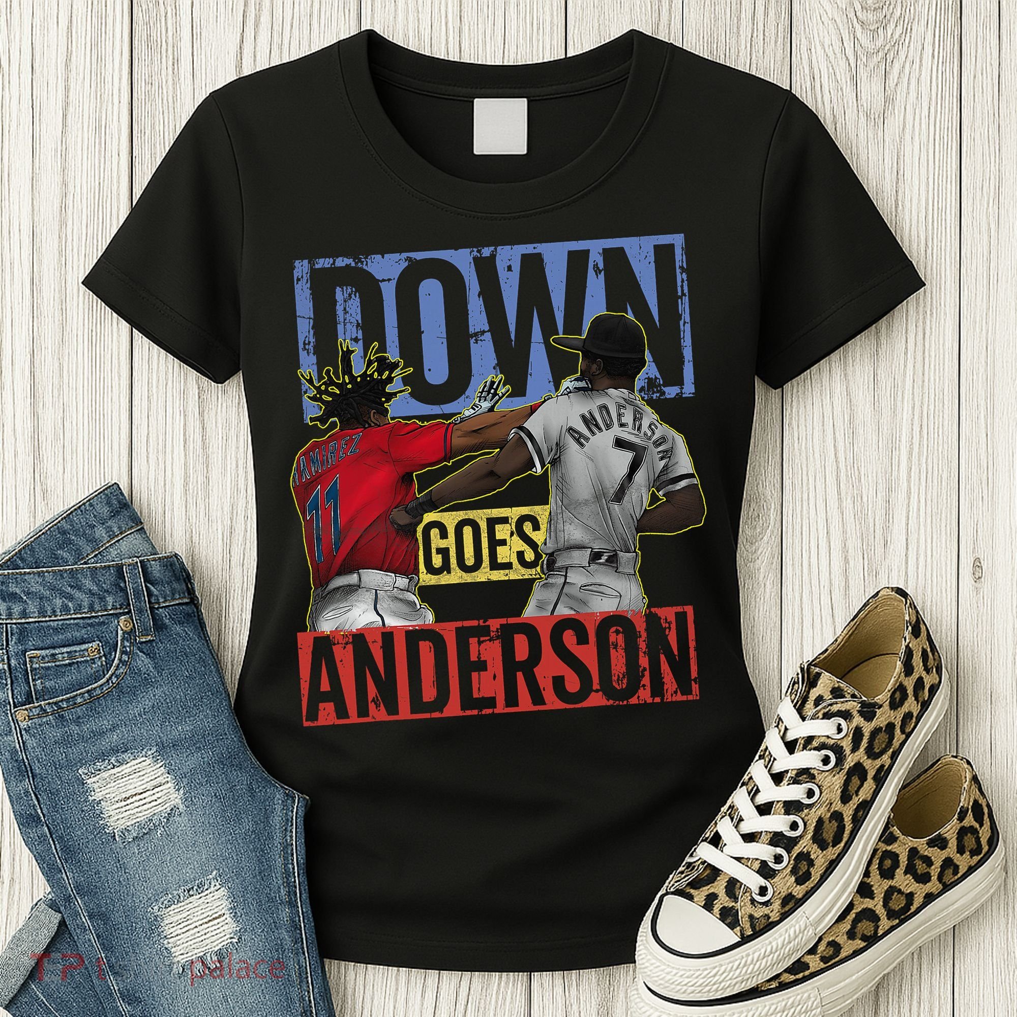 Meme Baseball Funny Down Goes Anderson Women's T-Shirt