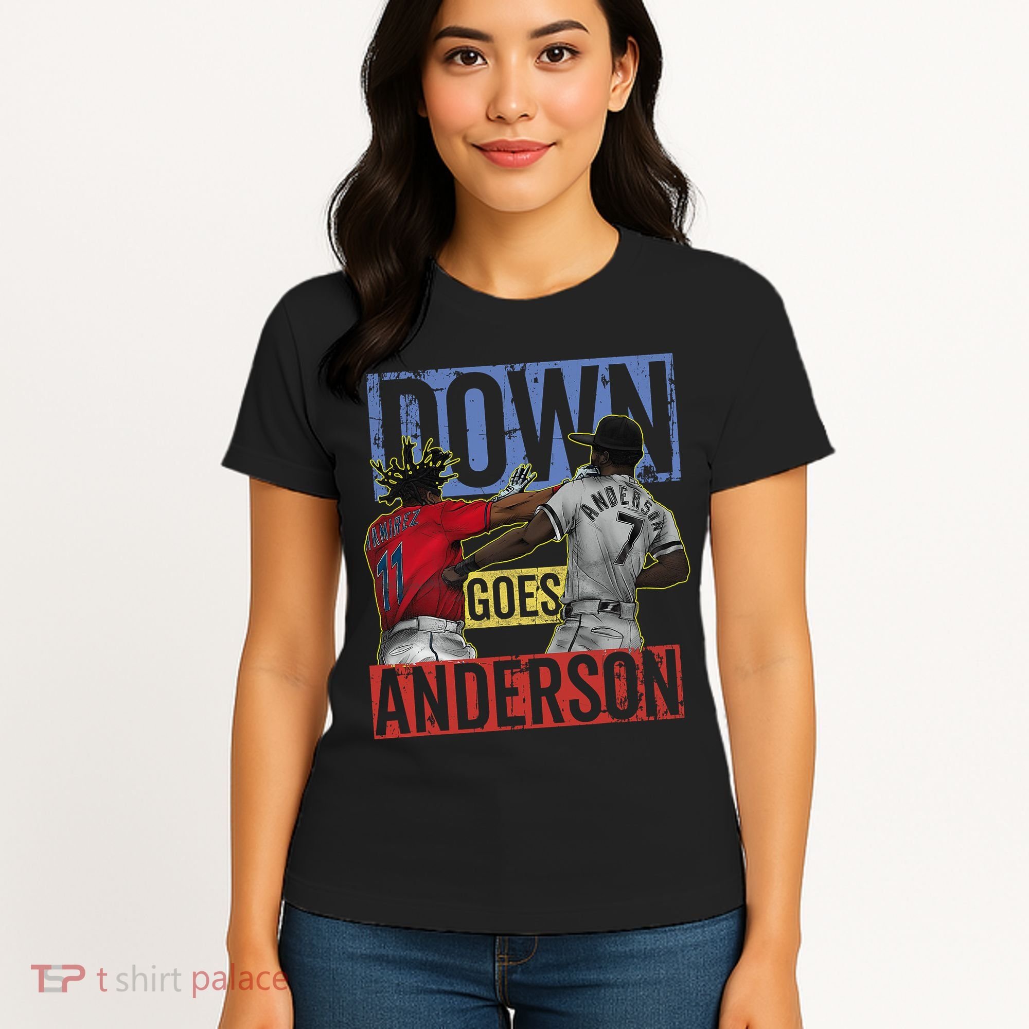 Meme Baseball Funny Down Goes Anderson Women's T-Shirt
