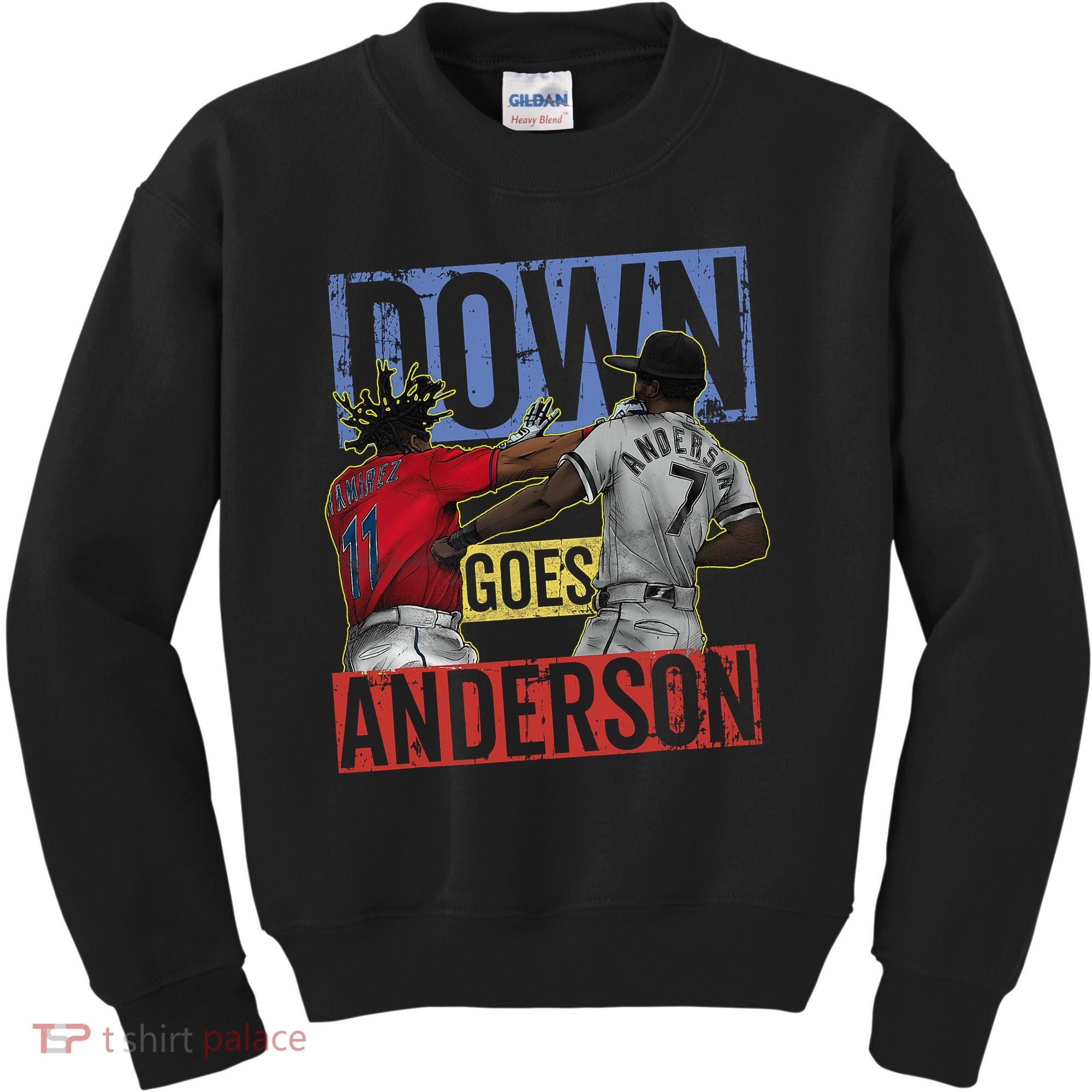 Meme Baseball Funny Down Goes Anderson Kids Sweatshirt