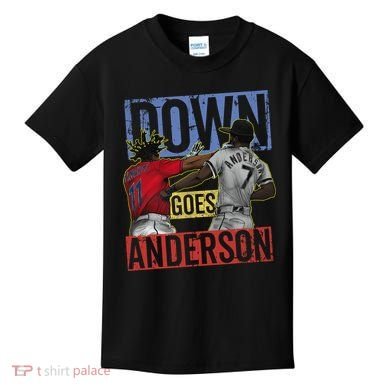 Meme Baseball Funny Down Goes Anderson Kids T-Shirt