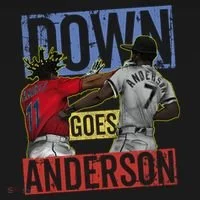 Meme Baseball Funny Down Goes Anderson Kids T-Shirt thumb 4