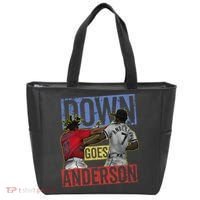 Meme Baseball Funny Down Goes Anderson Tote Bag thumb 0