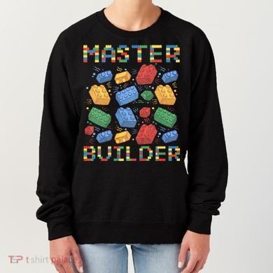 Master Builder Funny Building Blocks Gifts Women's Sweatshirt
