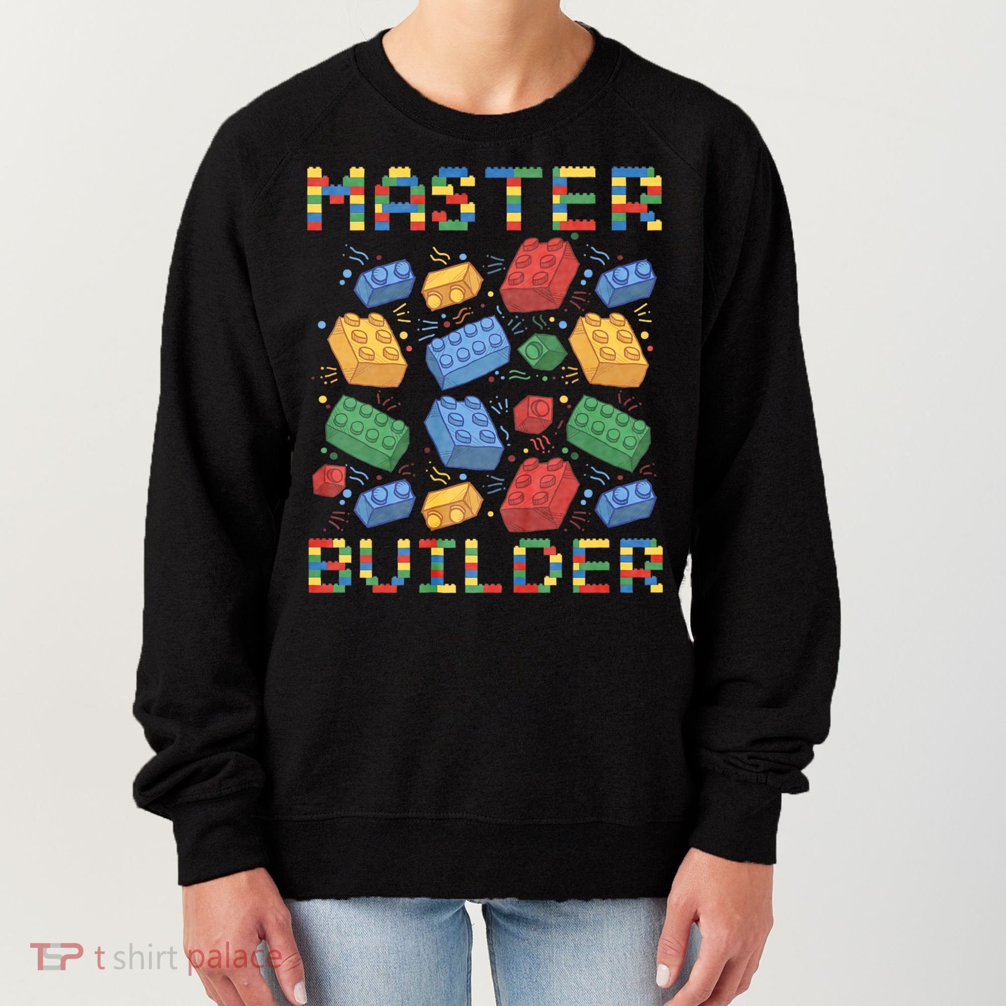 Master Builder Funny Building Blocks Gifts Women's Sweatshirt