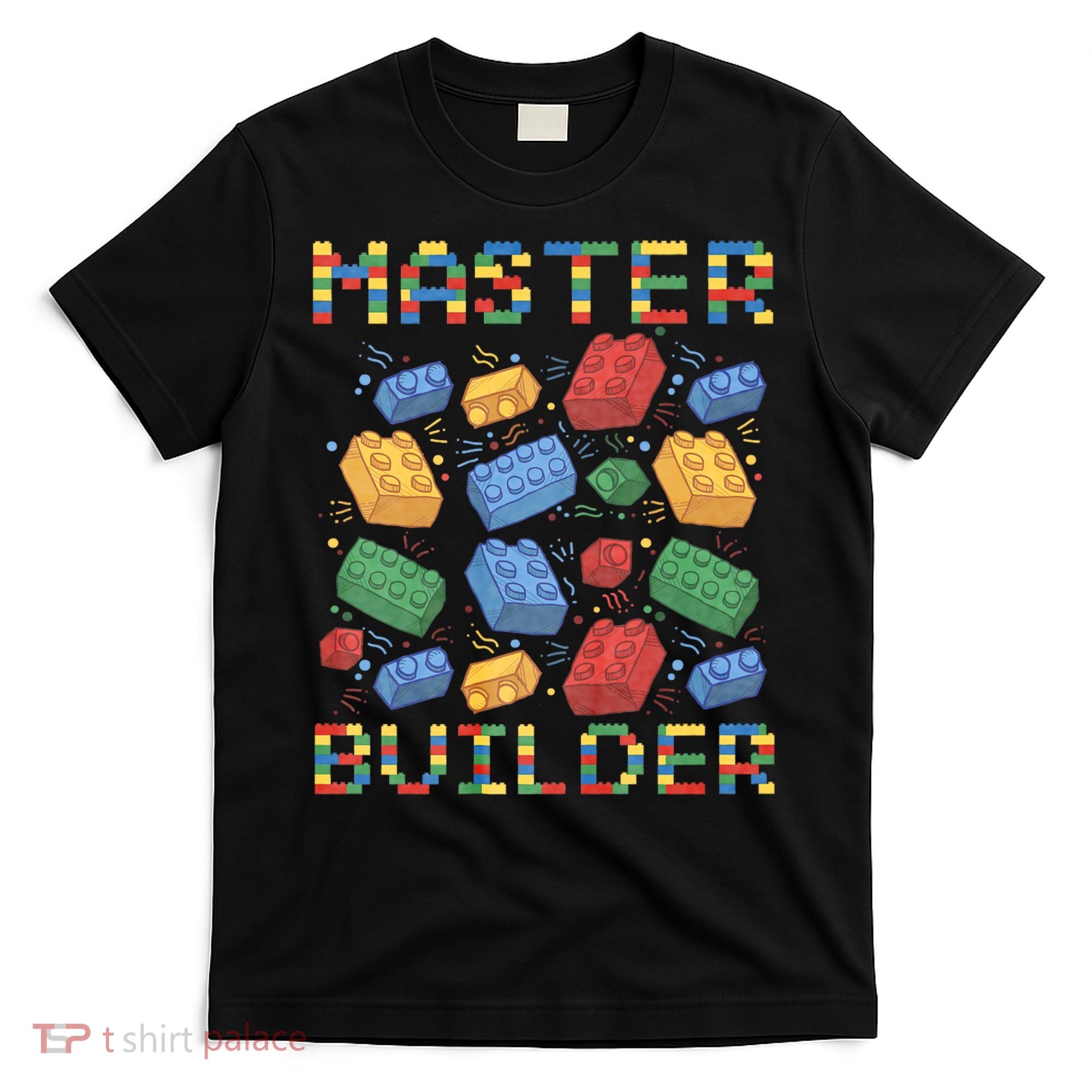 Master Builder Funny Building Blocks Gifts T-Shirt